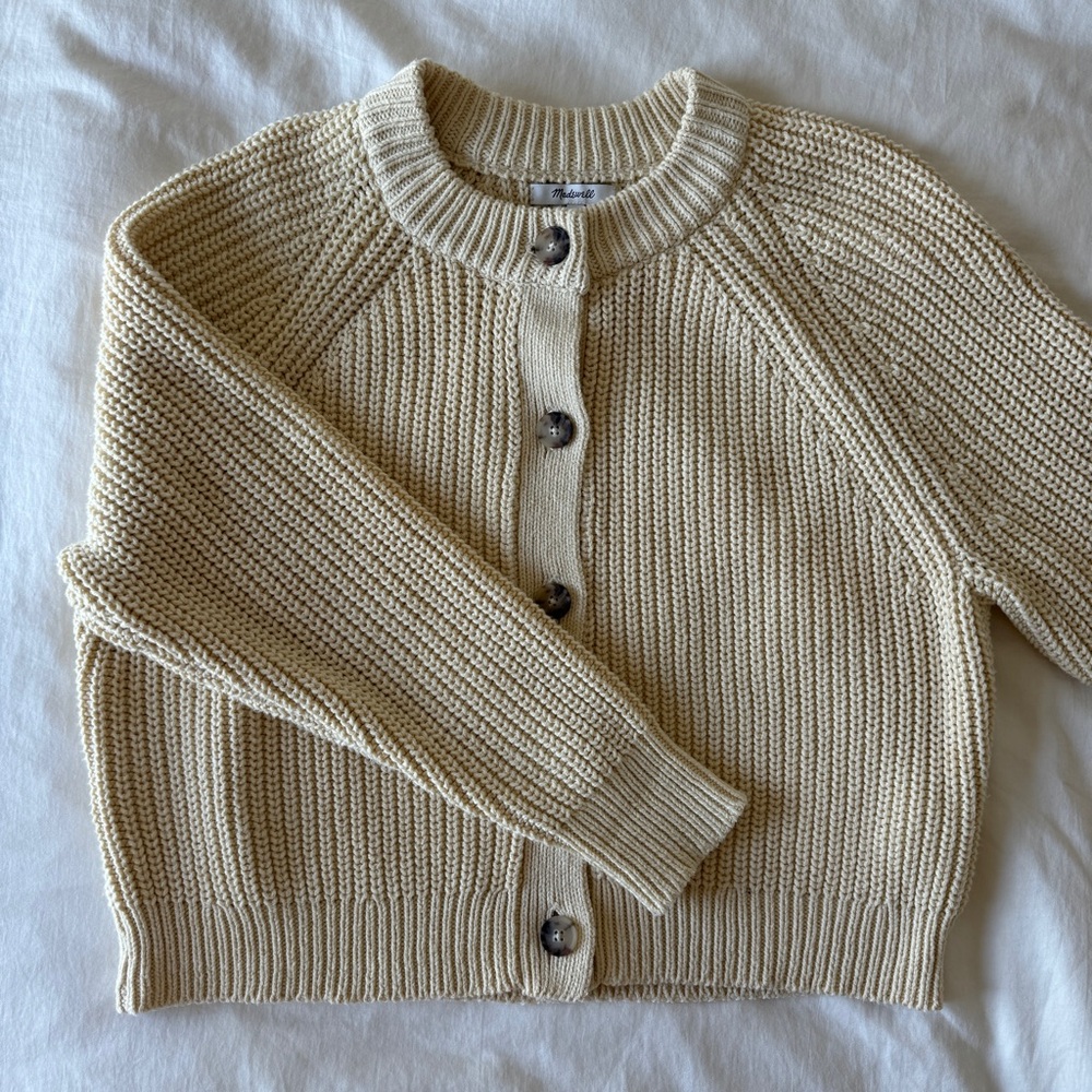 Madewell Rib Raglan-Sleeve Cardigan